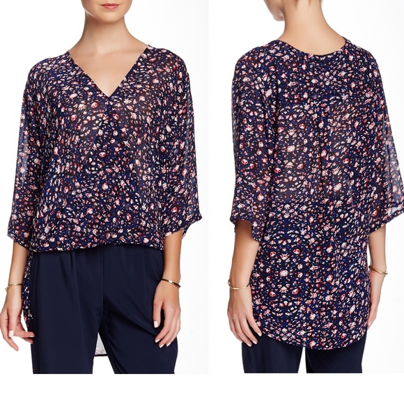 Wayf Tops - 3/$25 WAYF | Faux Wrap Blouse
